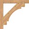 Ekena Millwork Merced Block Smooth Bracket, Western Red Cedar, 3 1/2"W x 32"D x 32"H BKT04X32X32MRC05SWR - alternate 3